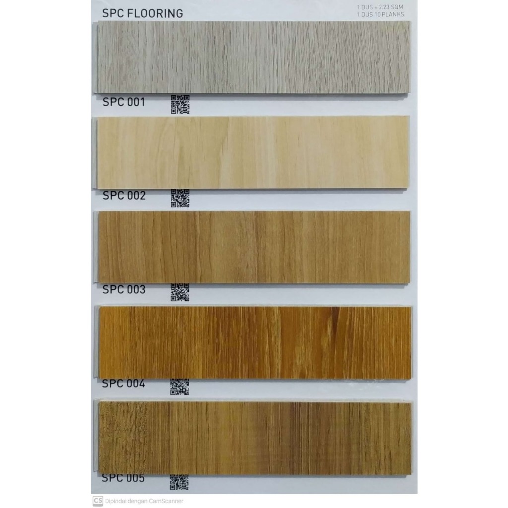 Lantai SPC Aidi - Tebal 6mm Tahan Air dan Rayap
