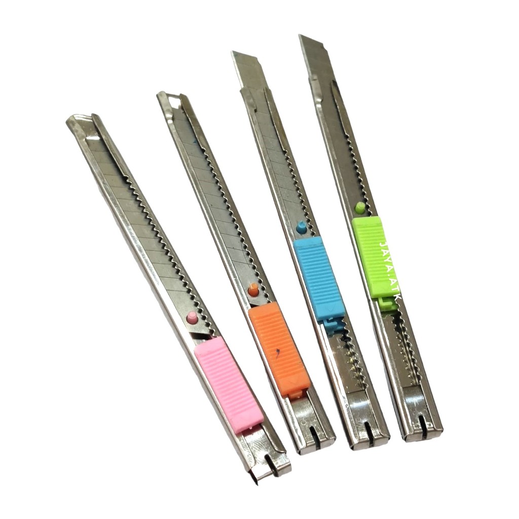 

CUTTER PISAU KECIL A-100 BODY BESI KATER PEMOTONG KERTAS SERBAGUNA