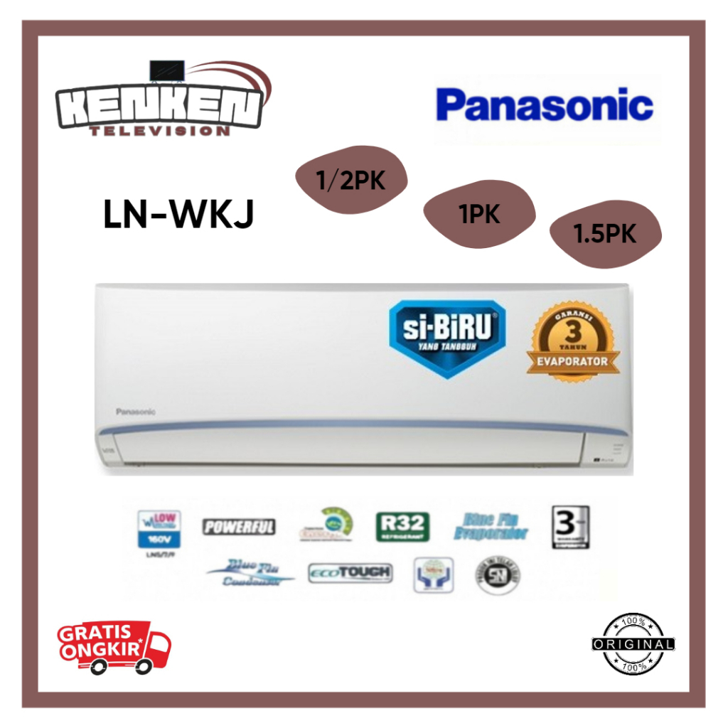 AC 1/2PK-1.5PK Panasonic LN-WKJ Series