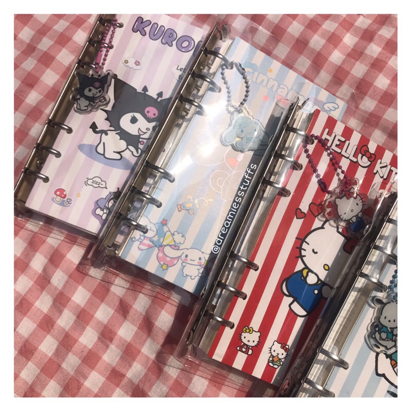 

(Dream) Cute sanrio binder set by dreamiesstuffs Free pendant + Isi binder 100 lembar