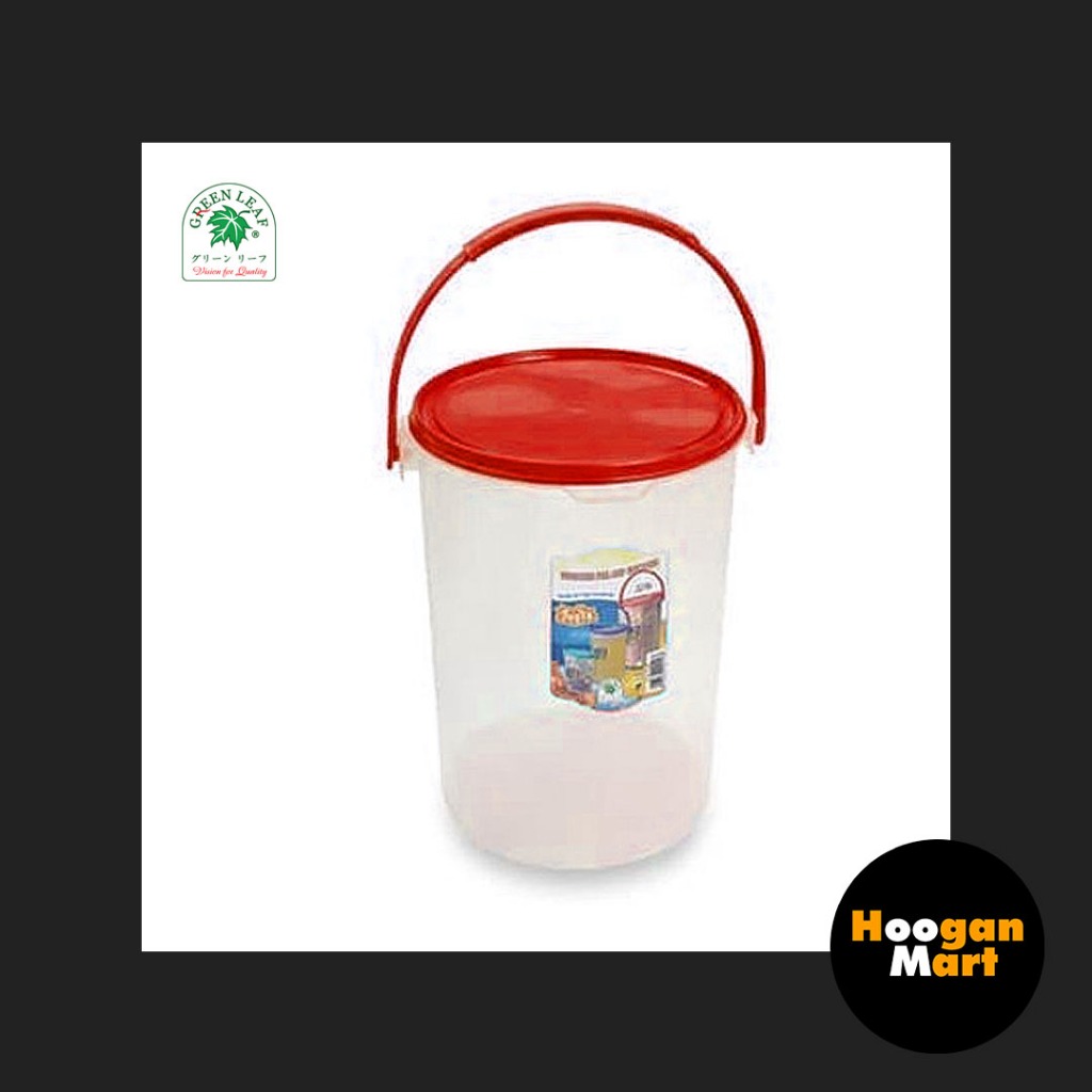 [ Toples ] Toples Plastik Bulat 13.5 Liter Areta GL-0156 - Green Leaf