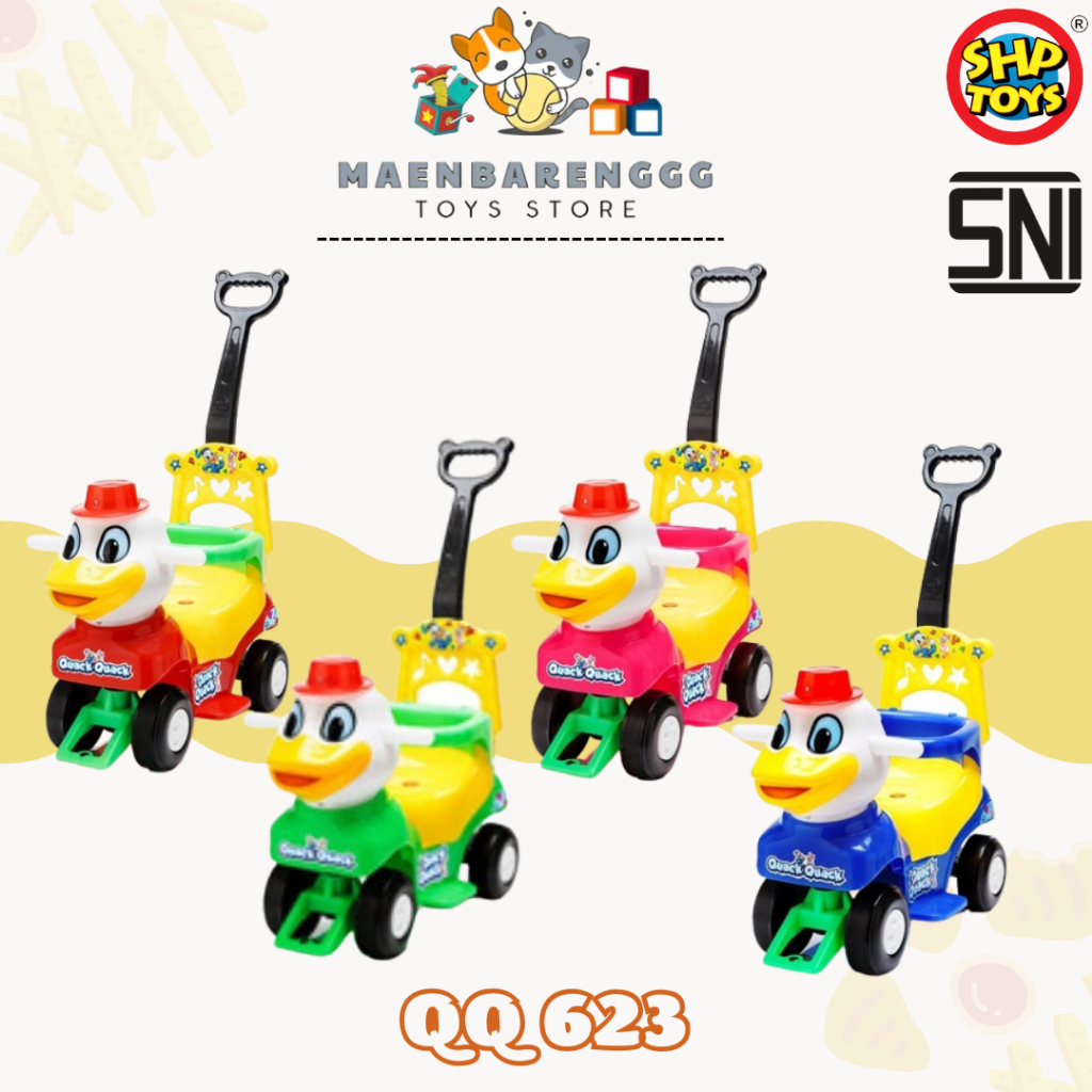 Mainan Anak Mobil Mobilan Duduk Tolocar Dorong Bebek Duck QQ 623 - SHP Toys