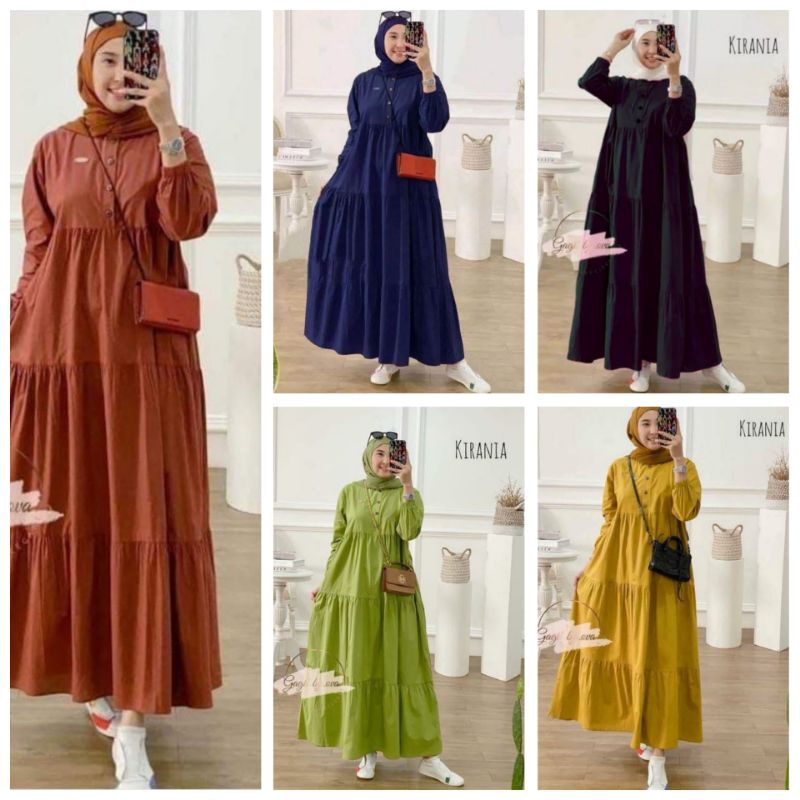 Gamis kirania longdres kirania longdres polos gamis kekinian