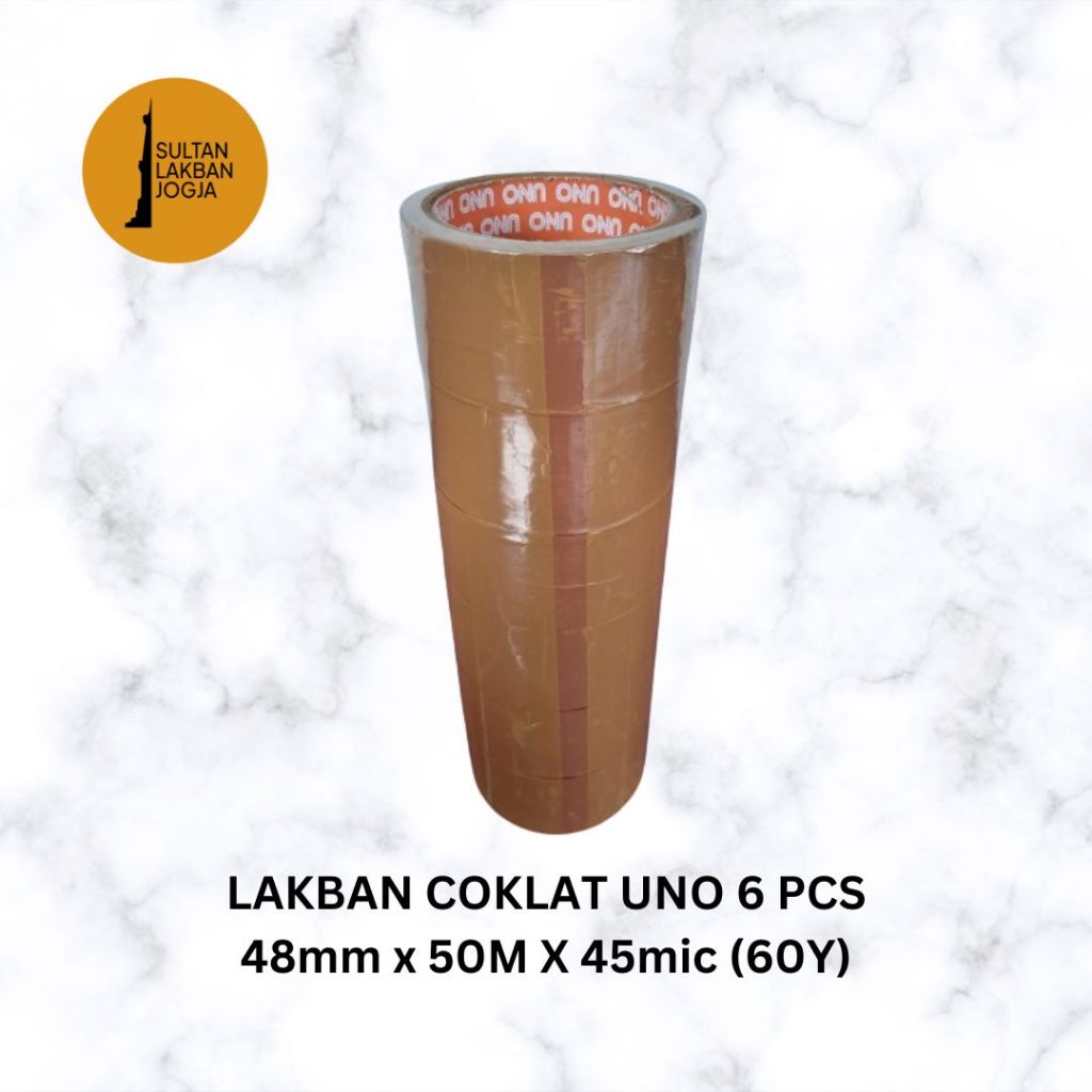 

LAKBAN COKLAT UNO 48mm x 50M x 45mic (60Y) 1 PACK