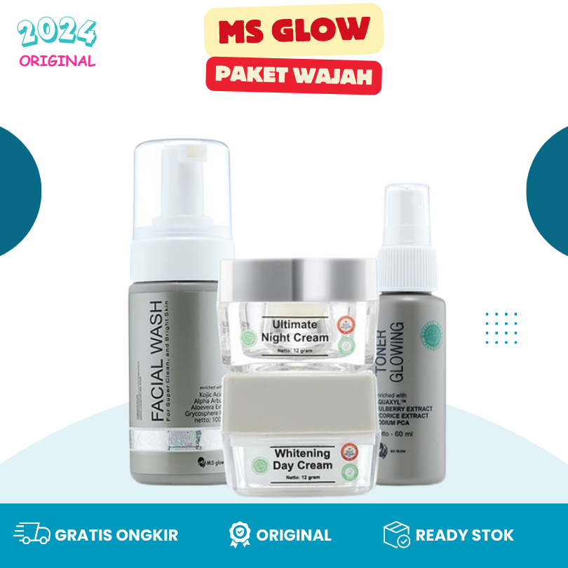 Penghilang Flek hitam Ms glow ultimate series - Paket msglow flek