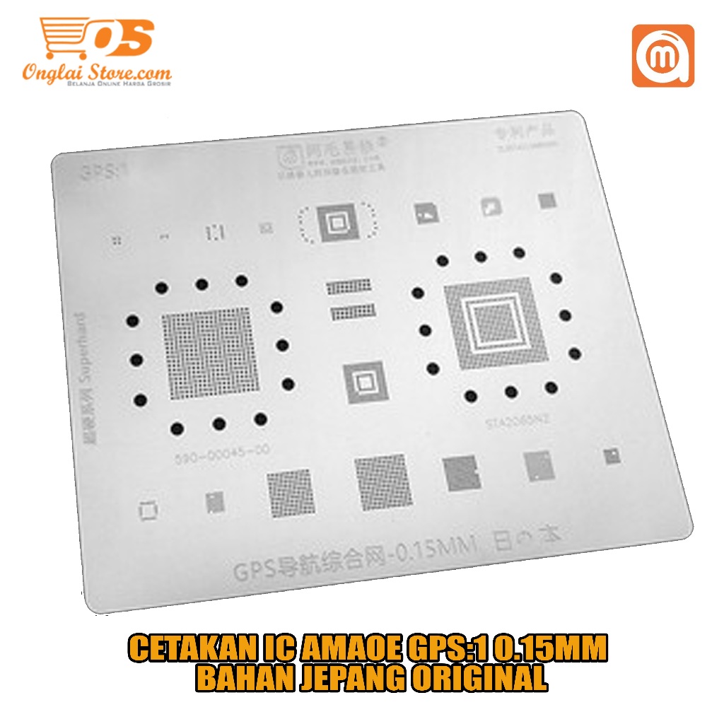 CETAKAN IC AMAOE GPS:1 0.15MM BAHAN JEPANG ORIGINAL