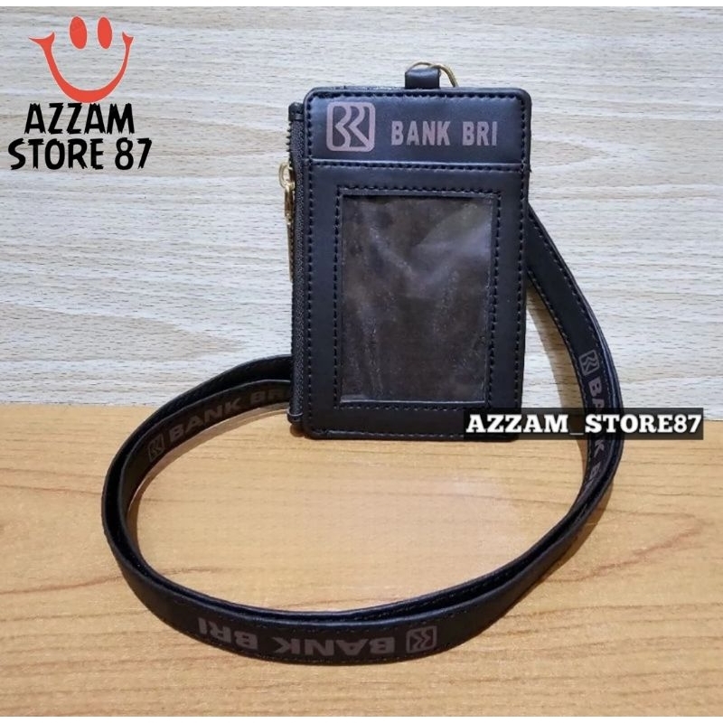 

Holder ID Card Tali Lanyard Name Tag Model Resleting Logo BANK BRI