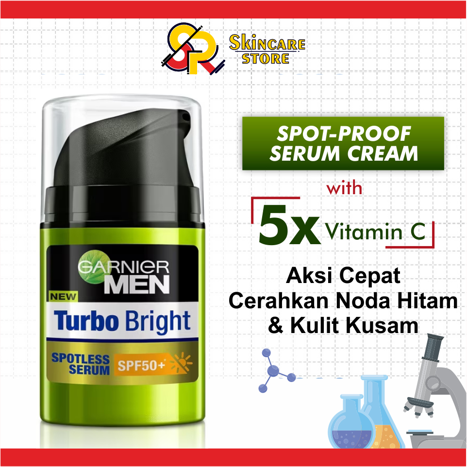 Garnier Men Turbo Bright Spot-Proof Serum Cream SPF 50+ 40 ml