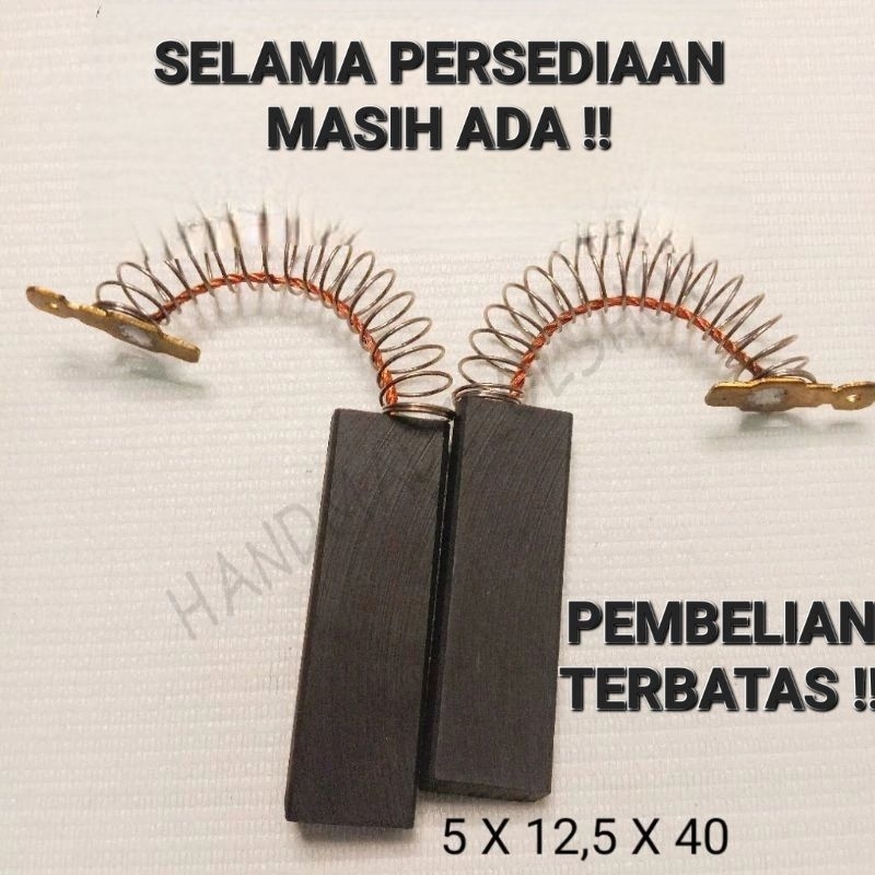 CARBON BRUSH MESIN CUCI FRONT LOADING bahan kul Arang RE