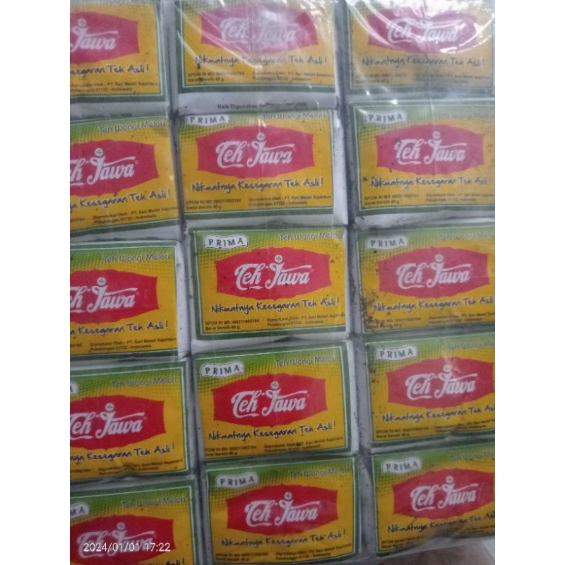 

Teh Jawa Prima 1 slop FREE GELAS (40gr x 10 bks)