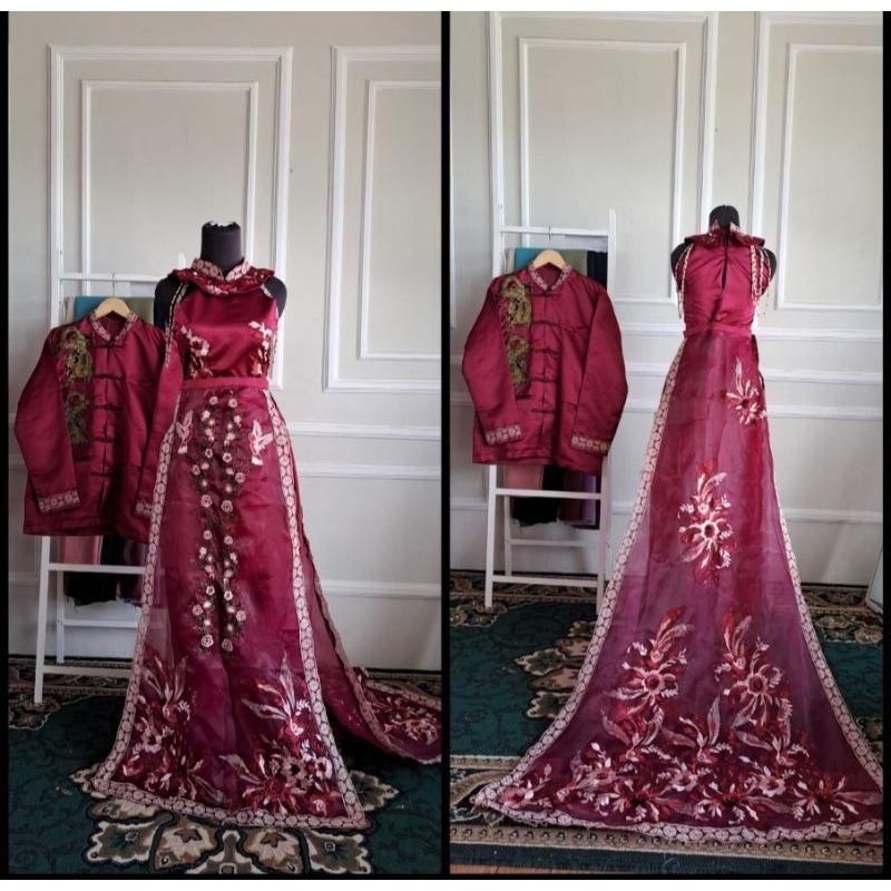 Couple Cheongsam / dress sangjit / qibao / baju pesta chinrrse chijh