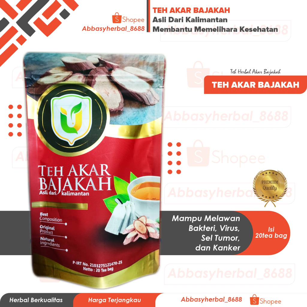 

Abbasy Herbal_Teh Akar Bajakah | Akar Bajakah | Asli Kalimantan | 20 Tea Bag | Original Produk