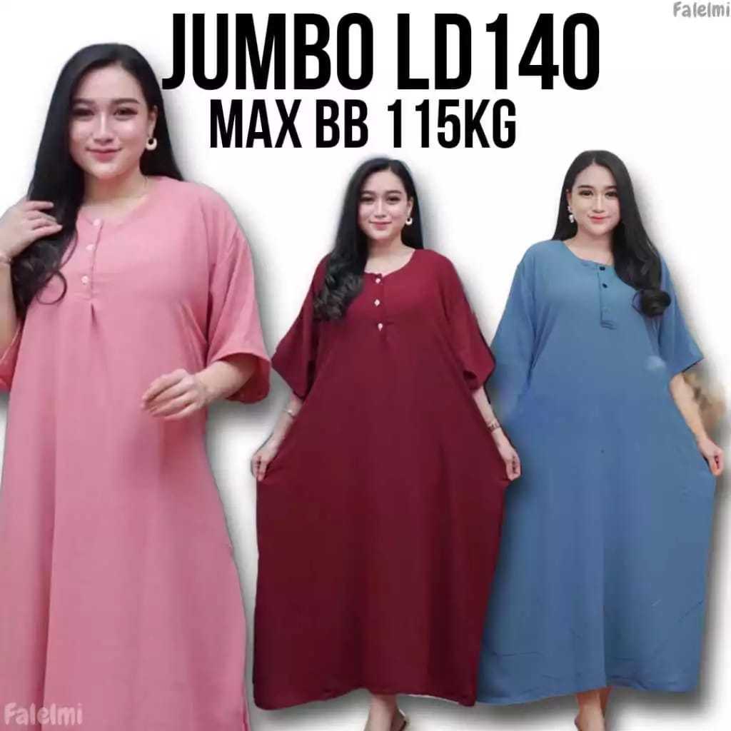 Baju Daster Crinkle Airflow Busui Kekinian Terbaru Jumbo Ld 130 140 Ibu Bumil Hamil