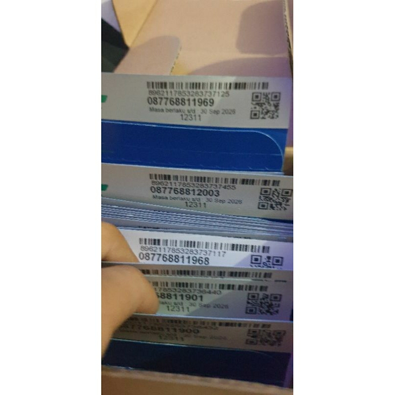 kartu perdana XL 12 digit reguler segel panjang 2027 fresh otp
