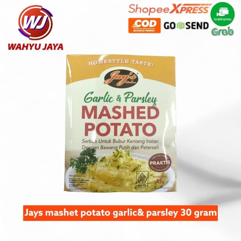 

jays mashet potato garlic&parsley 30 gram