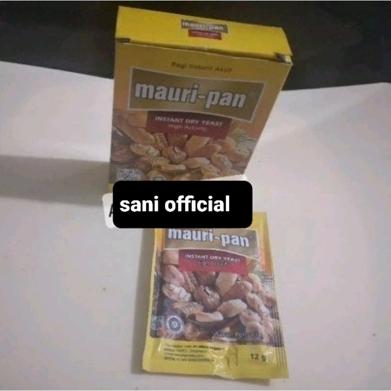 

Ragi instant 12 gram mauripan sachet fermipan yeast