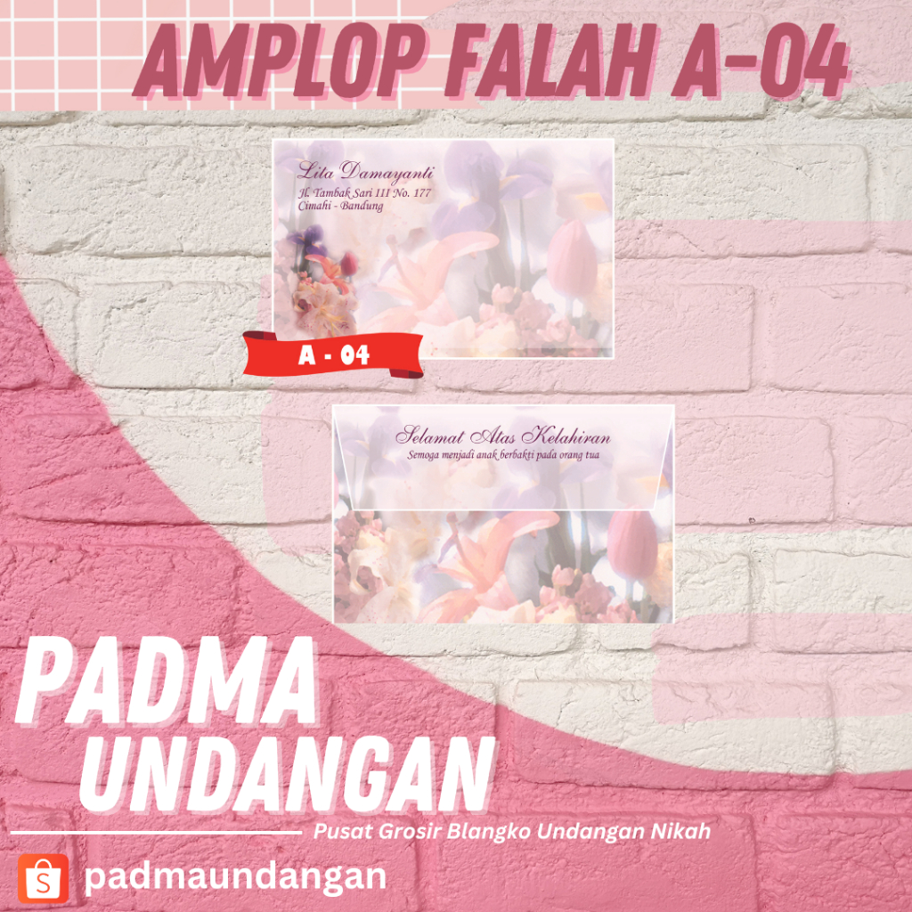 

Amplop Falah A-04 | Pusat Grosir Blangko | PadmaUndangan