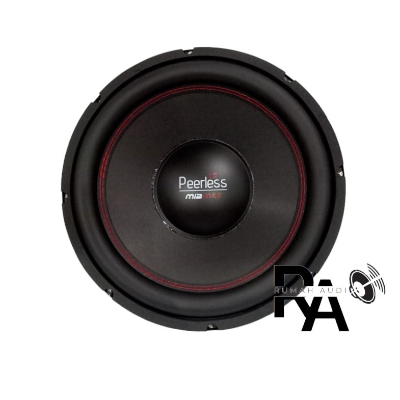Subwoofer Peerless M12Mkll 12inch Double coil Speaker Mobil Car Audio