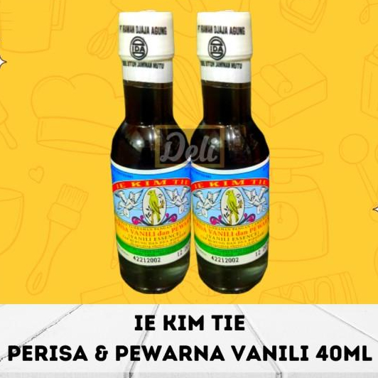 >>>>>] IE KIM TIE Perisa Vanili 40ml/Perisa & Pewarna Ie Kim Tie Vanilli 40ml