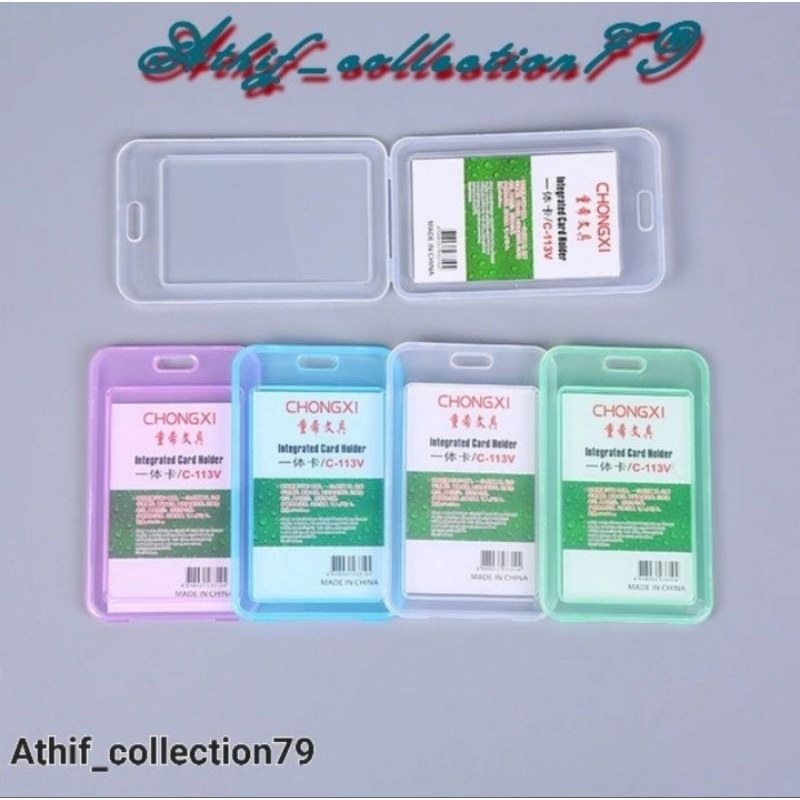 

TEMPAT ID CARD TRASPARANT 2 SISI BEST QUALITY IMPORT