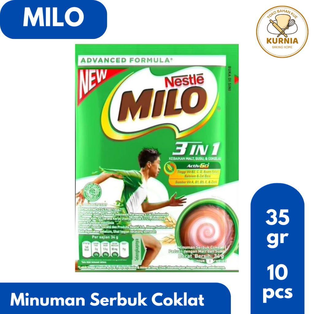 

MILO ACTIVE GO 3 IN 1 MINUMAN SERBUK COKLAT 35 gr