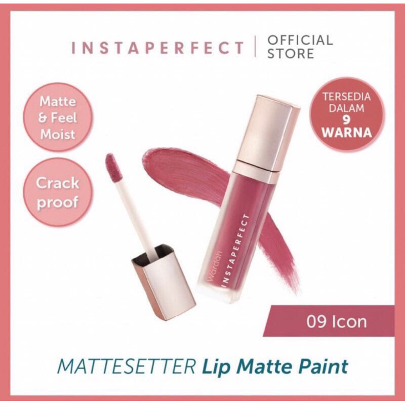 Lipcream Wardah Instaperfect Mattesetter lipcream Shade Icon 09