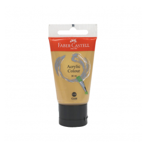 

CAT ACRYLIC / CAT AKRILIK / ACRYLIC PAINT FABER CASTELL 30 ML GOLD