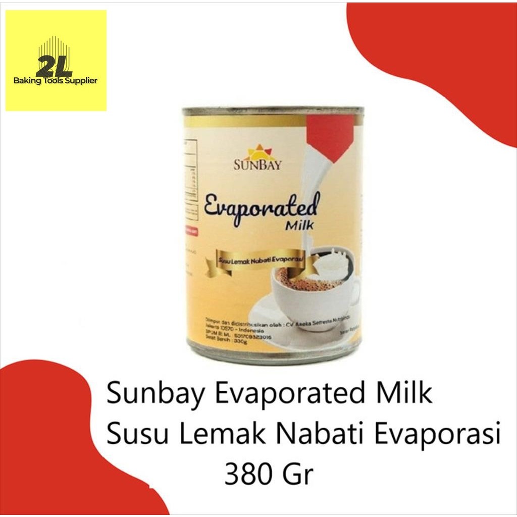 

Sunbay Evaporated Milk sunbay Susu lemak nabati Evaporasi 380 gr