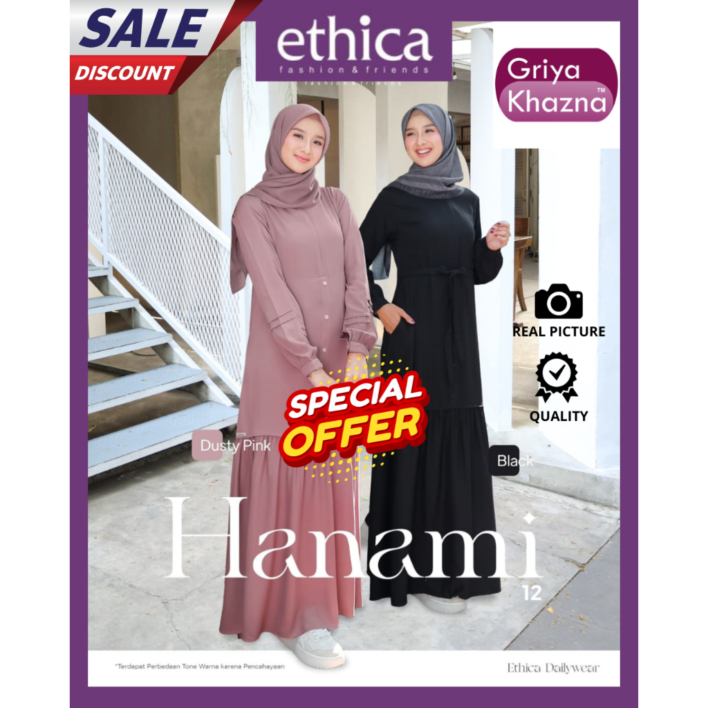 Gamis Dress Muslim Wanita Ethica Hanami 12