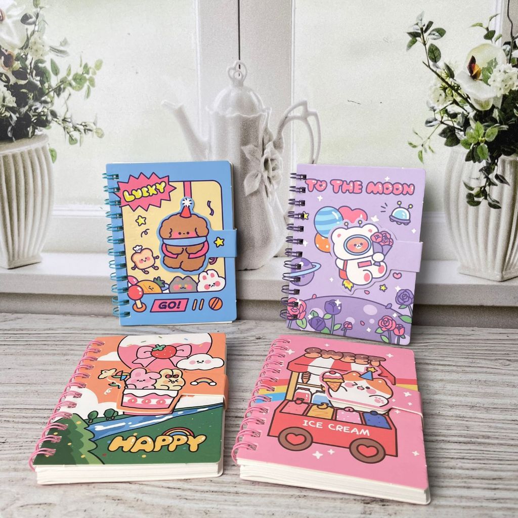 

Notebook Spiral Mini Karakter Animal Cute Premium Ukuran A7 BK-1077 TERMURAH Buku Binder Spiral Mini Ready 4 Warna Kertas Bergaris Motif Perlengkapan Sekolah Anak Best Seller Bisa COD