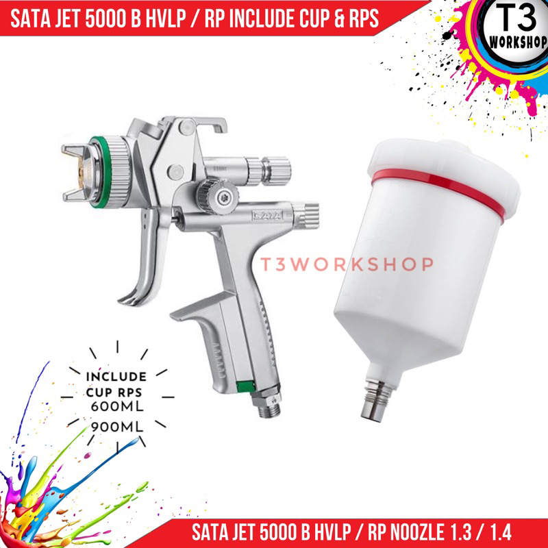 spraygun SATA jet 5000B RP/HVLP Noozle 1.4/1.3 Original