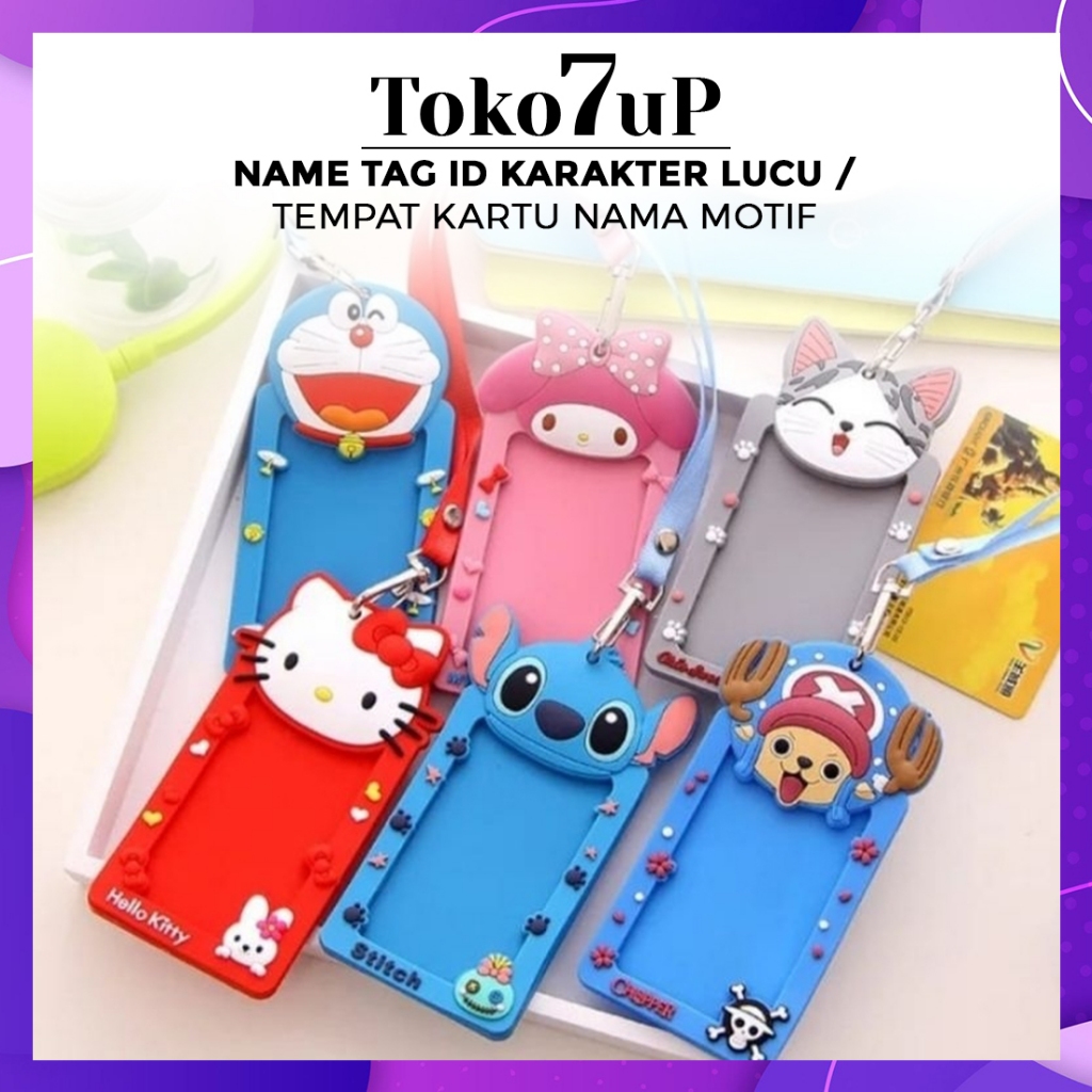 

NAME TAG ID KARAKTER LUCU / TEMPAT KARTU NAMA MOTIF