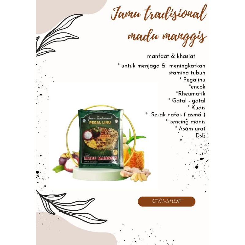 jamu tradisional pegalinu cap madu manggis 12 pcs