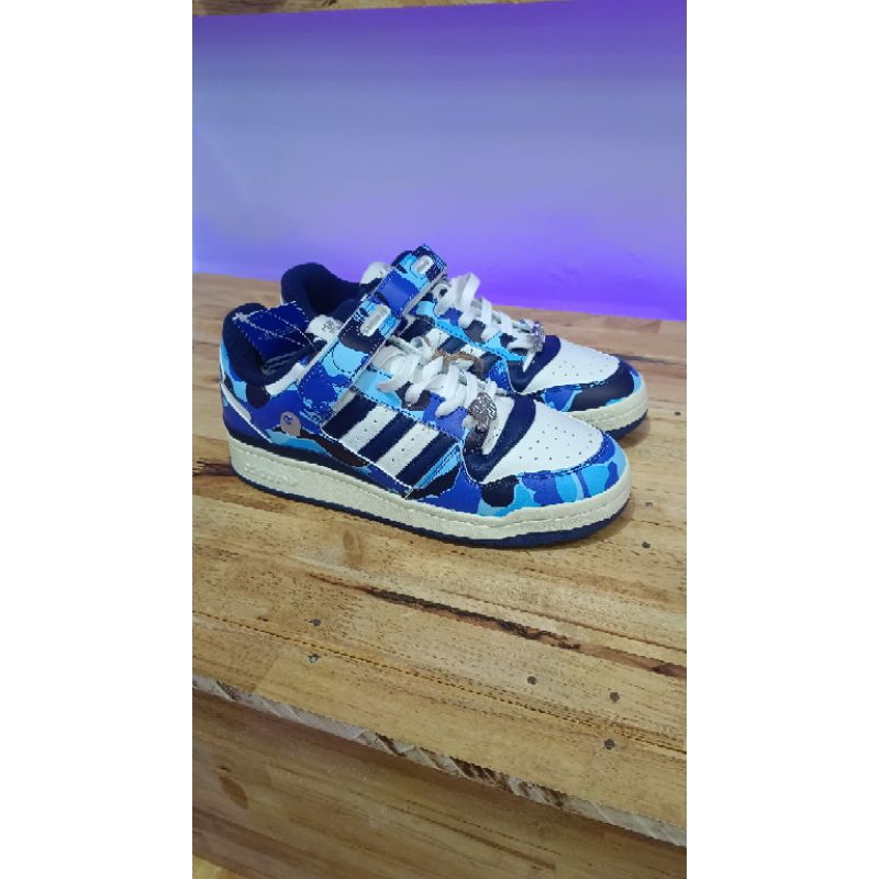 ADIDAS SPECIAL 30th ANNIVERSARY BAPE FORUM 84 LOW BAPE BLUE CAMO