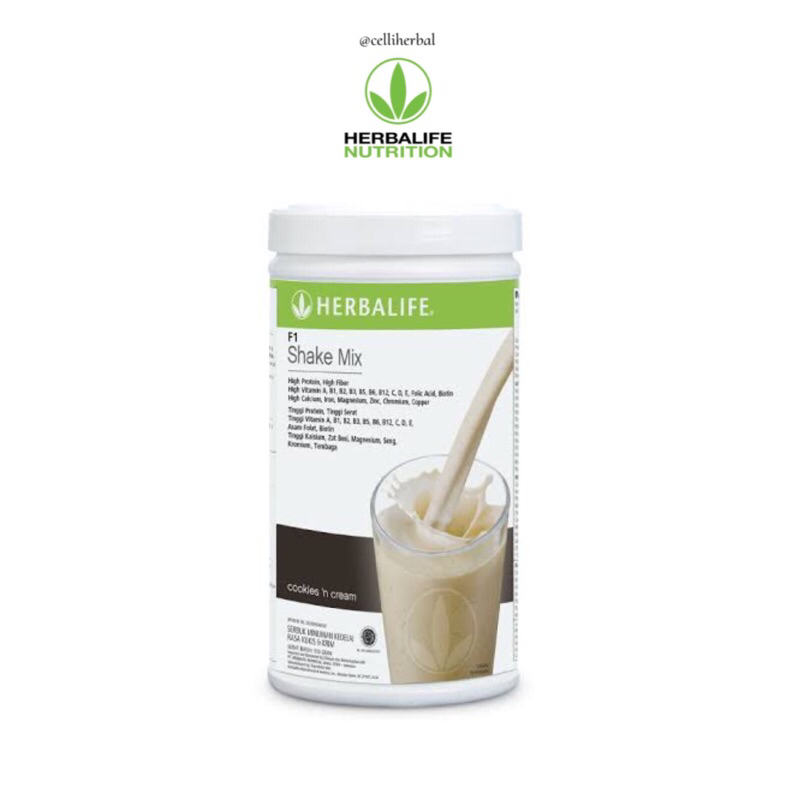 HERBALIFE Shake Mix Original Asli Distributor Member Barcode Potong