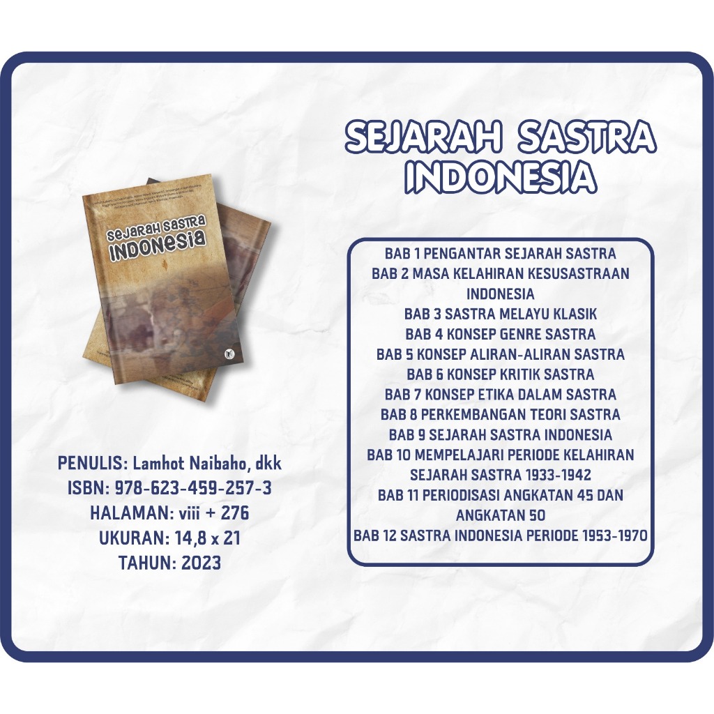 SEJARAH SASTRA INDONESIA