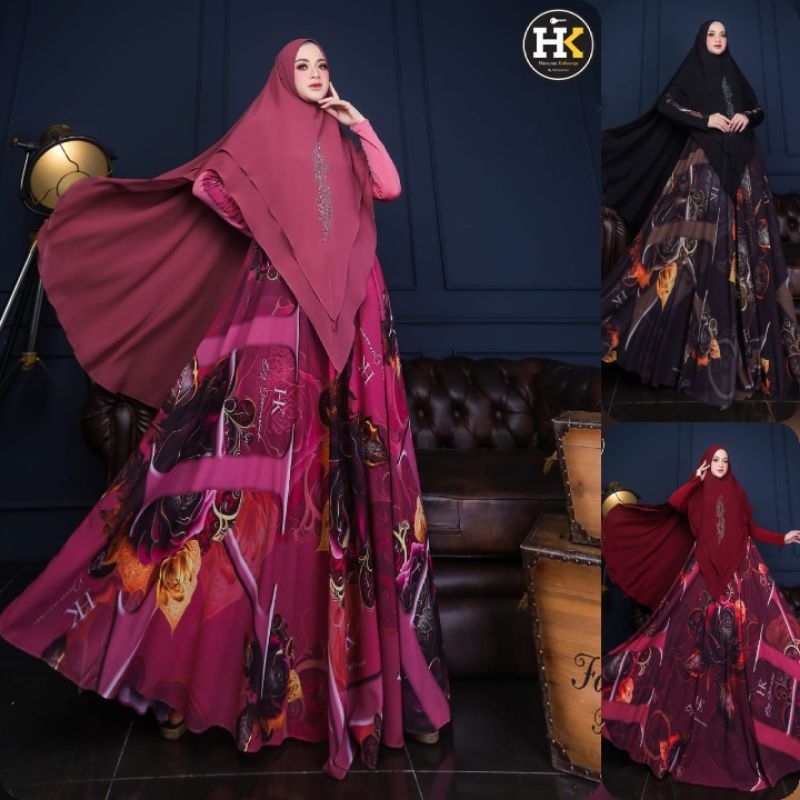 HK JAMILA  Baju Dress Gamis Muslimah Jamila Series by HK Dermawan. Nazra Sha