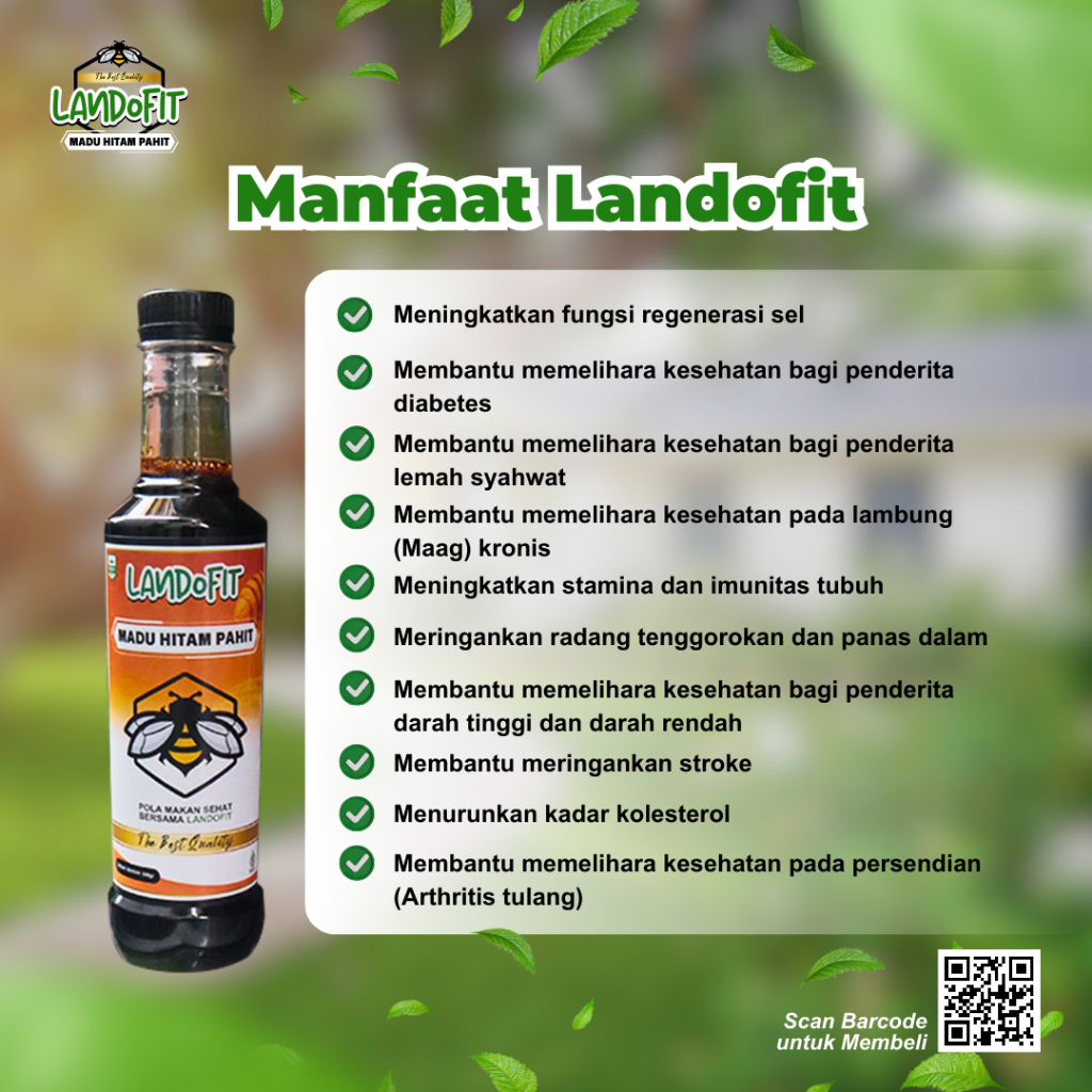 

Madu Hitam Pahit Landofit 500gr