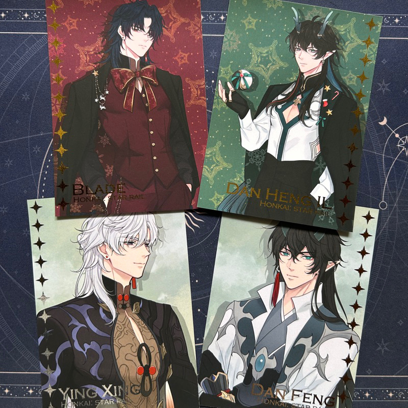 

Honkai Star Rail foil postcards Blade Dan Heng Danheng