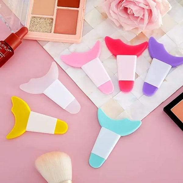 SKY Alat Bantu Makeup Stensil Cetakan Eyeliner / Maskara Multifungsi Silikon Reusable Alat Kecantika