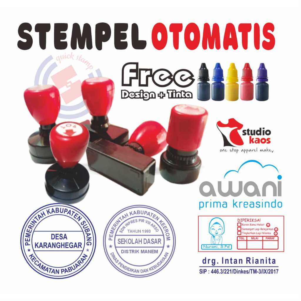 

Zyd Cetak Stempel Flash Bulat