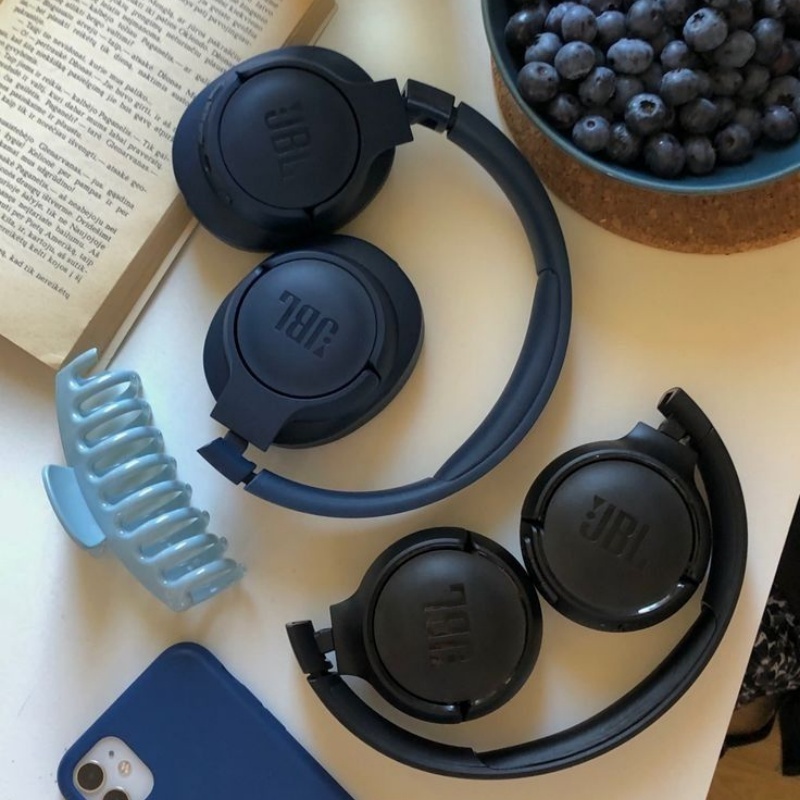 JBL Tune 510BT Headphone On-Ear Nirkabel Biru