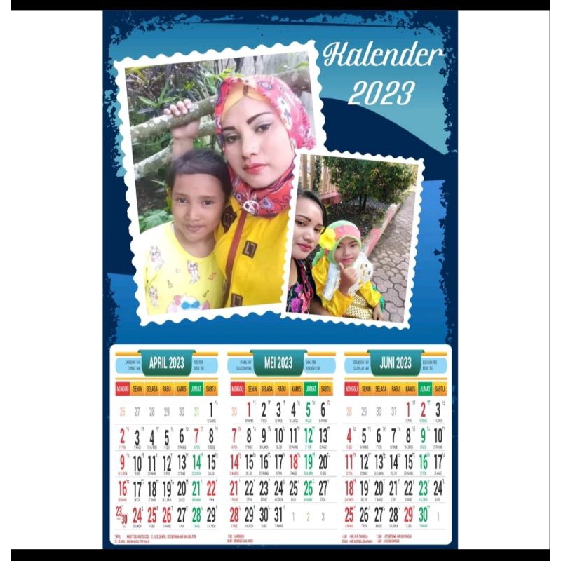 

kalender dinding 2024 2 lembar 3 lembar 4 lembar foto sendiri