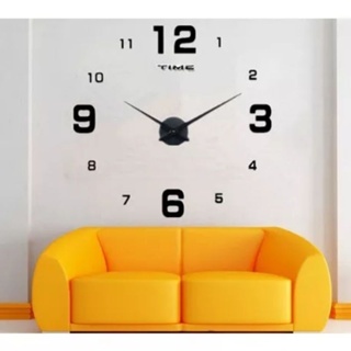 Jam Dinding Jumbo Digital Tempel / Jam Dinding Besar DIY/Jam Dinding 3D