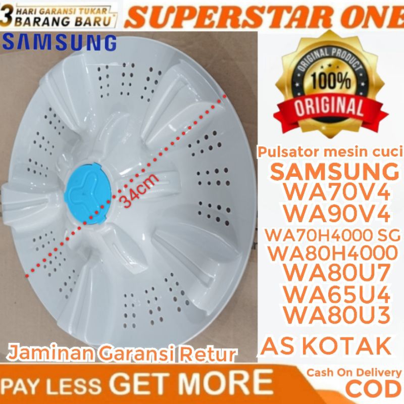 Pulsator mesin cuci samsung WA70V4/WA90F4/WA80V4/WA90V4/WA70H4000SG/WA80H4000/WA80U7/WA65U4/WA80U3 A