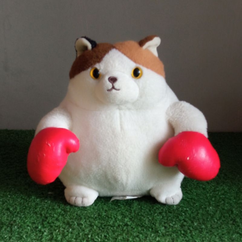Boneka Kucing Tinju Original Miniso Boxing Cat