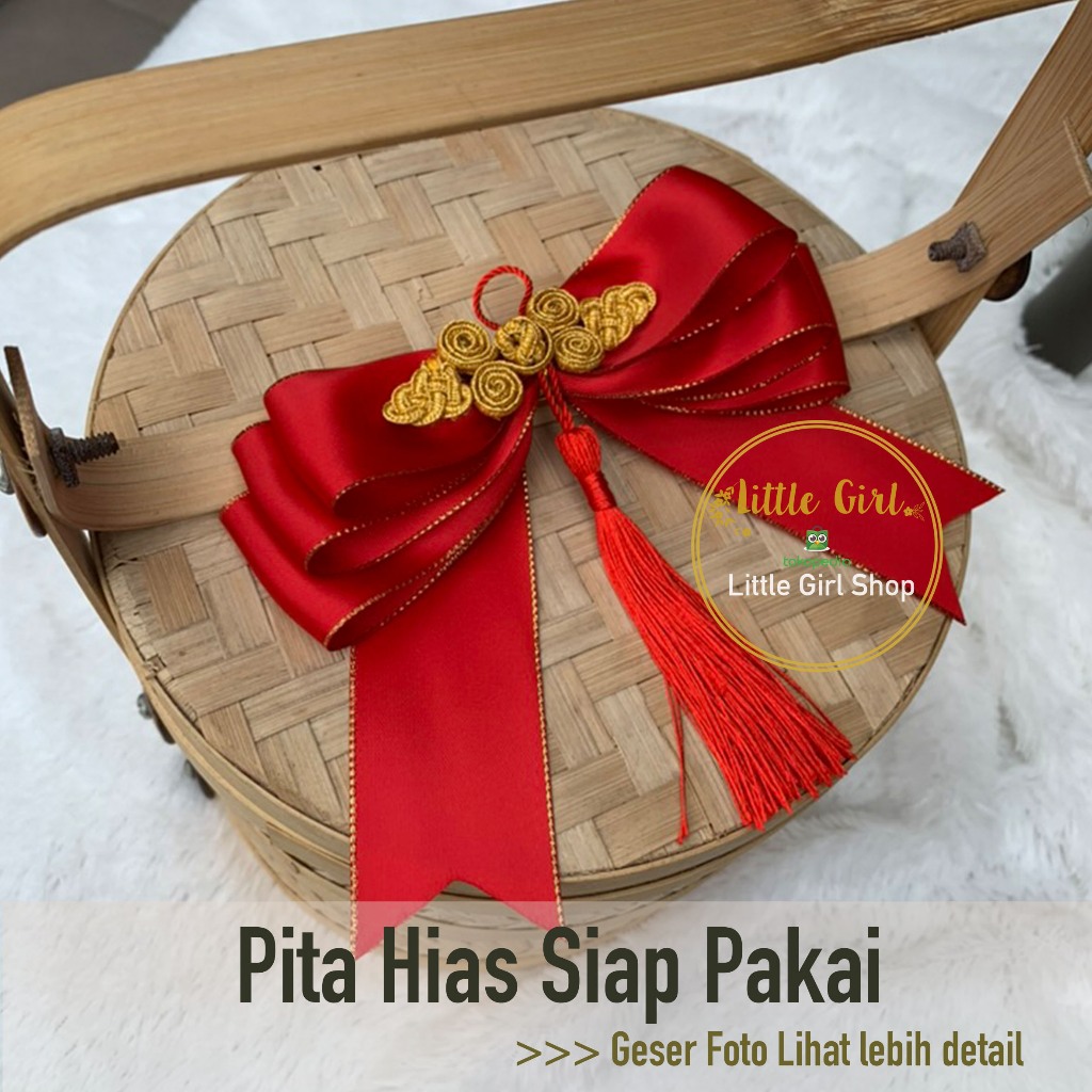 

Pita Hias Siap Pakai Imlek kancing Shanghai - Gong Xi Fa Cai Hampers - Little Girl Shop