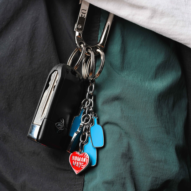 Human Made x Blue Bottle Keychain / Gantungan Kinci Skena / Carabiner