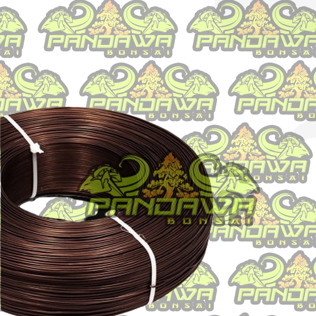 PANDAWA BONSAI-ALAT BONSAI kawat bonsai COKELAT MAROON 1 roll 250 GRAM alumunium