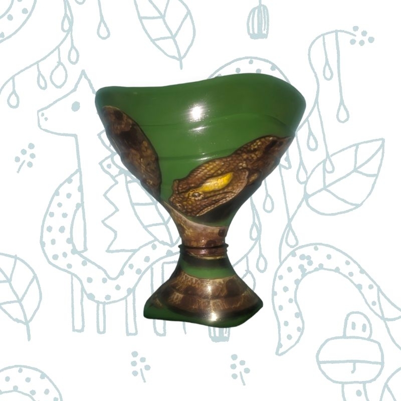 Pot Bunga/Tanaman Motif Gambar Lukis Dari Galon Bekas Le Minerale Handmade